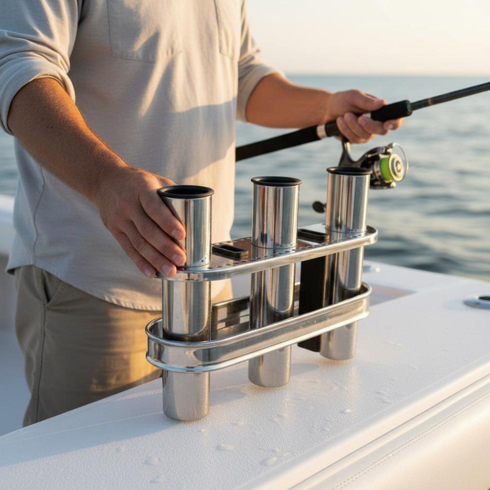 حامل صنارة صيد مقاوم للماء من  - مراجعة Fishing Kayak Rod Holder وسعره